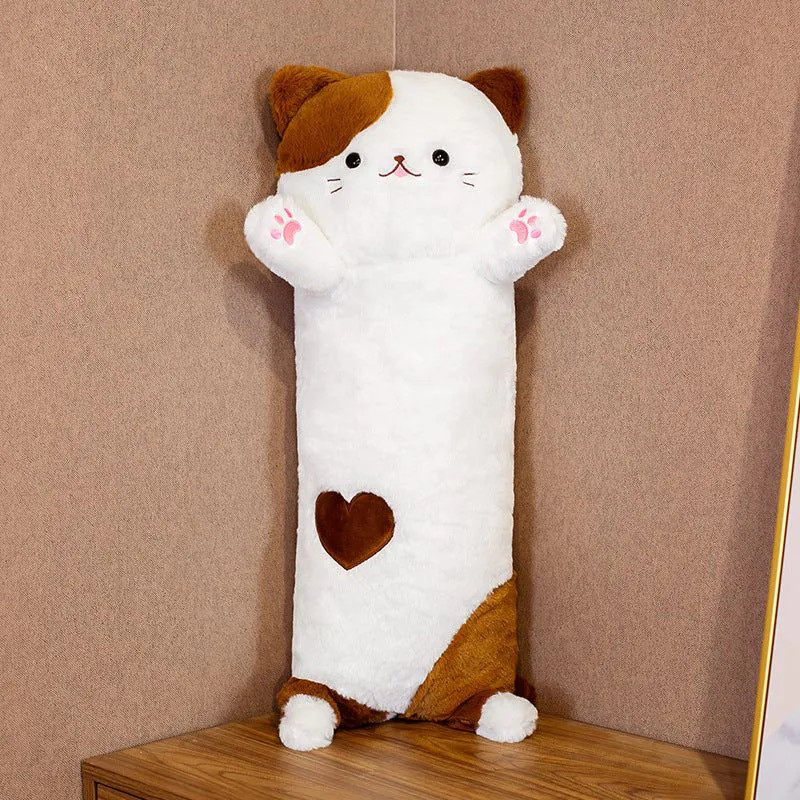 image-Bobby Bear Plush Cat Doll - Brown 80cm