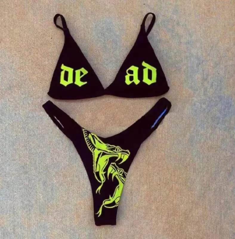 image-Bikini Swimsuit - Black Polyester XL