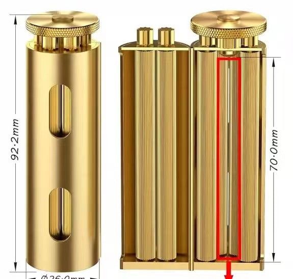 image-Copper Cigarette Rolling Machine - Golden Palace Style Square Pattern