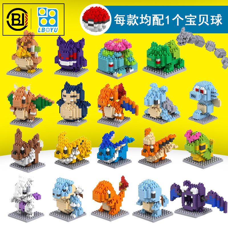 image-LBYU Pokemon Diamond Particle Micro Building Block 