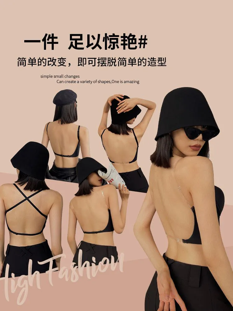 image-Cotton Bra Set 38/85AB White 3/4 Cup