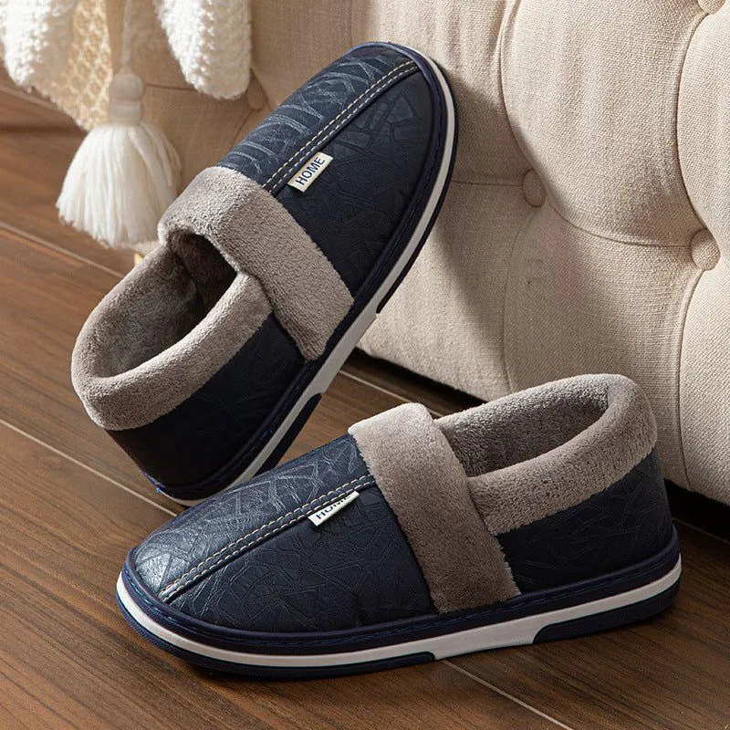 image-Cotton Slippers - Brown Size 50-51 Oversized
