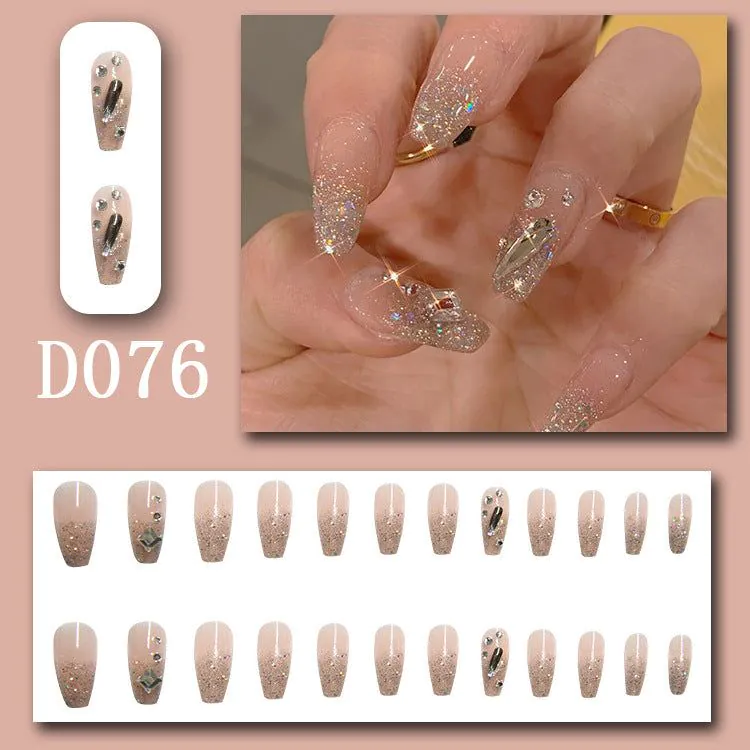 image-Fake Nails - Star Pattern Wearable Glue-On Nails