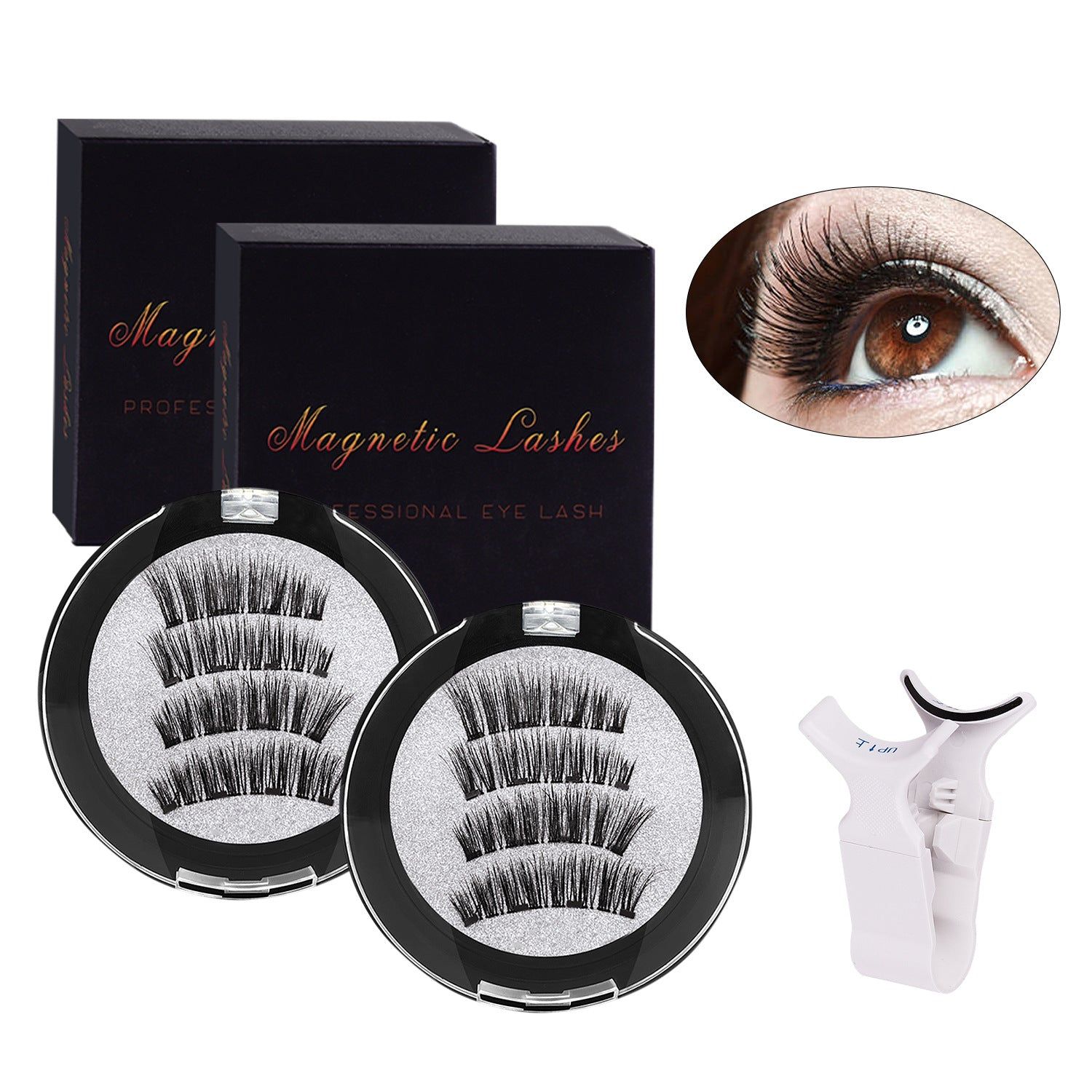 image-Four Magnetic False Eyelashes Set Natural Waterproof