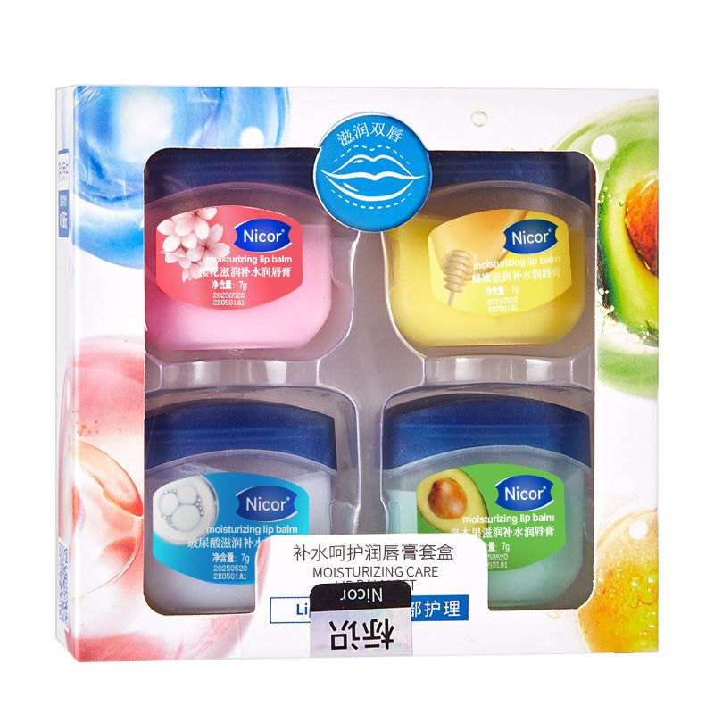 image-Vaseline Lip Balm 4-Color Set - Lemon