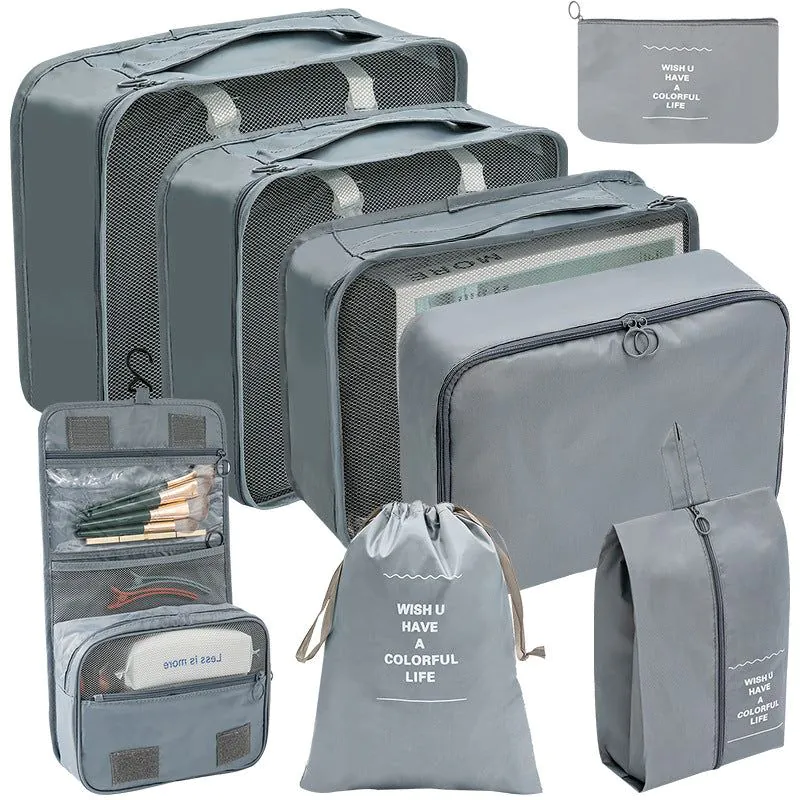 image-Travel Storage Bag Set 7pc Organizer Dark Blue