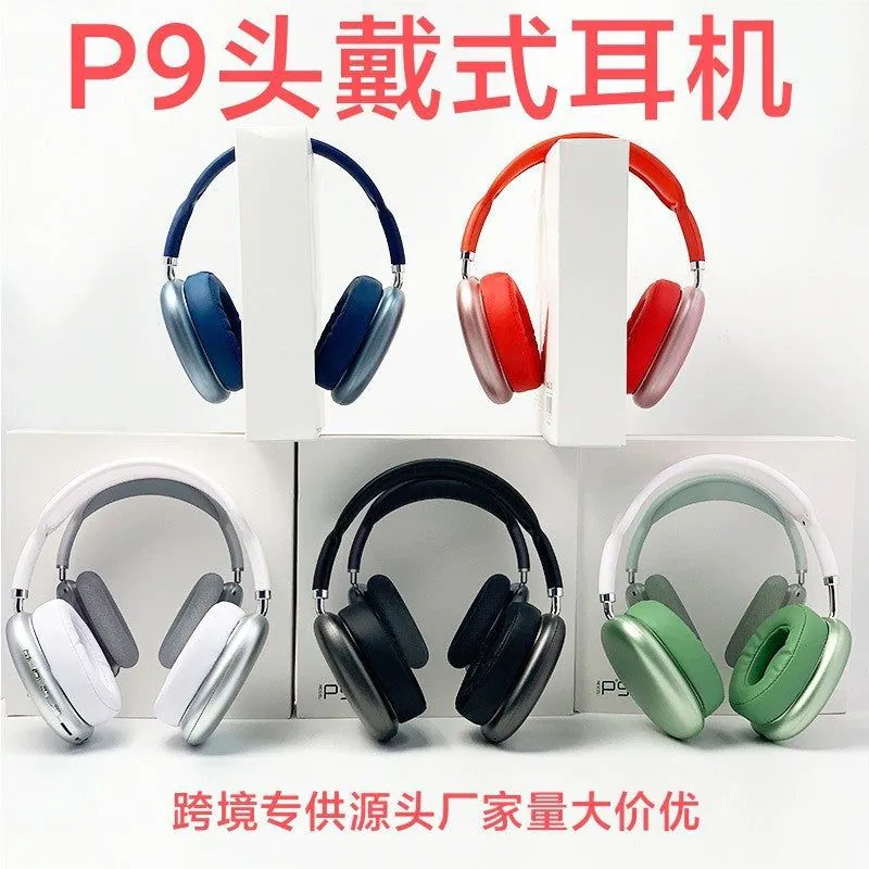 image-P9 Bluetooth Headphones - Green Over-Ear Wireless