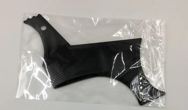 image-Beard Shaping and Styling Tool - Durable ABS Plastic Template