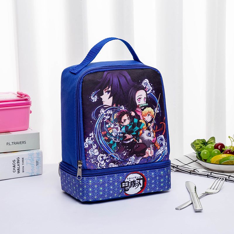 image-Children's Handbag Lunch Box Bag - Multi-functional Storage