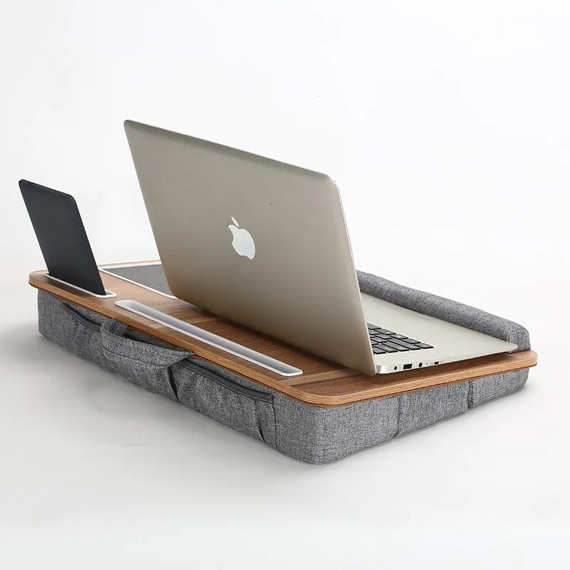 image-Wooden Lap Desk - Brown Large Adjustable