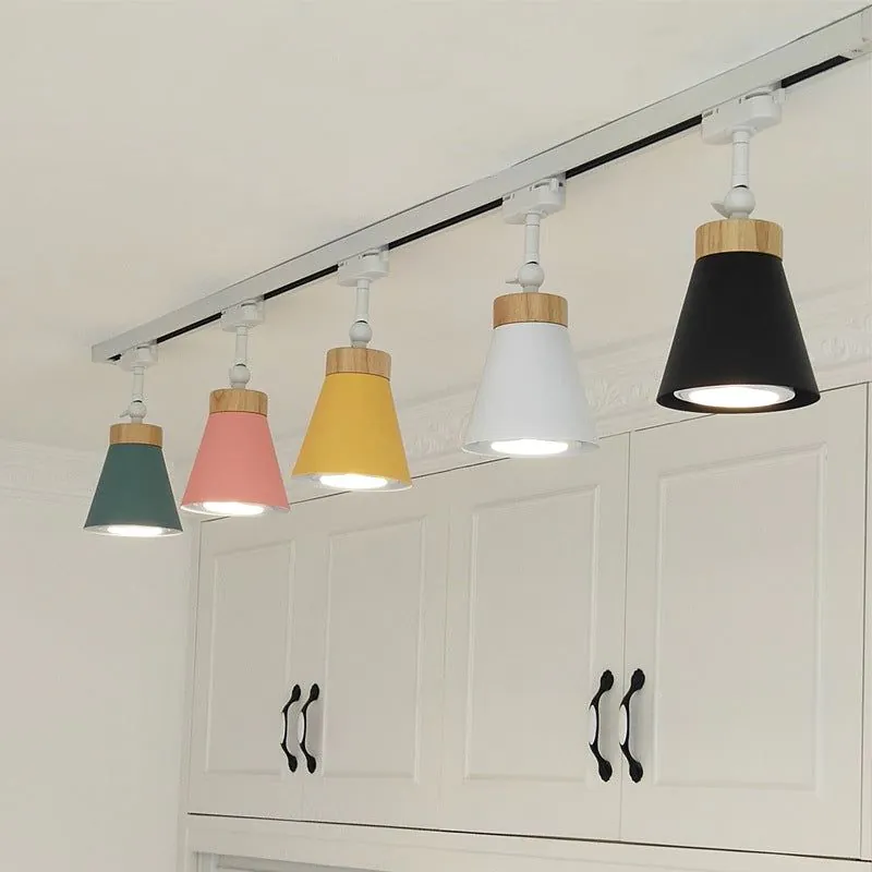 image-Nordic LED Ceiling Lamp - Track Light Warm White
