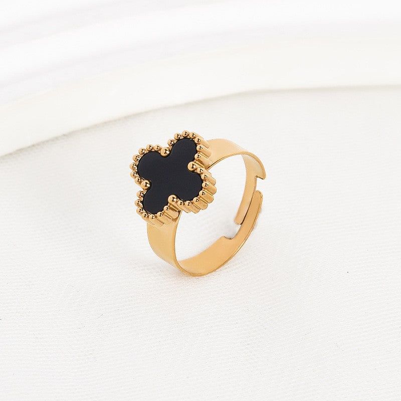 image-Four-Leaf Clover 18k Gold Plated Jewelry Set