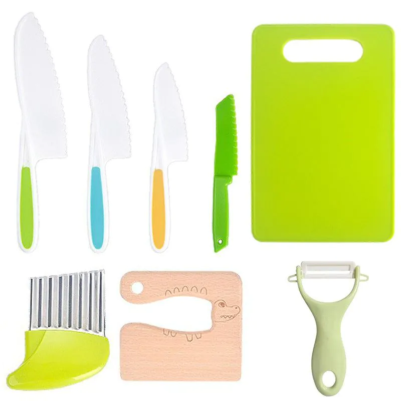 image-Children's Plastic Knife Set 19pc - Serrated Blade