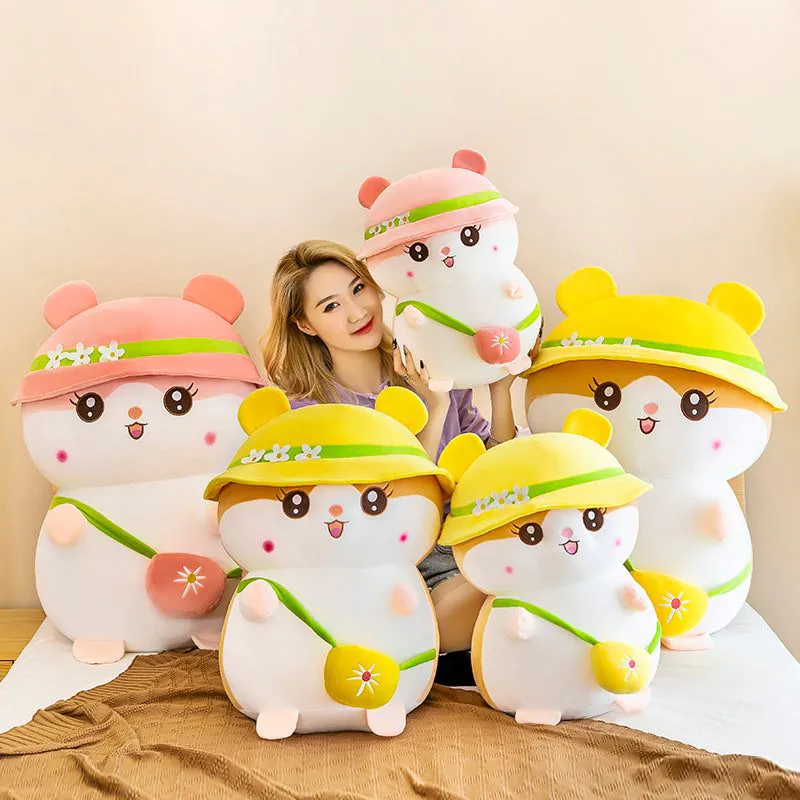 image-Yellow Hamster Plush Toy Pillow - Didi CoolPlush