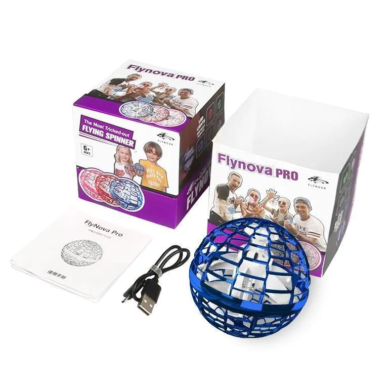 image-Flying Ball Toy - Blue Remote Control Gyro