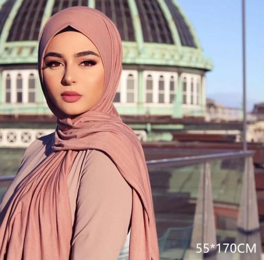 image-Modal Cotton Scarf - Long Soft Casual Solid Color