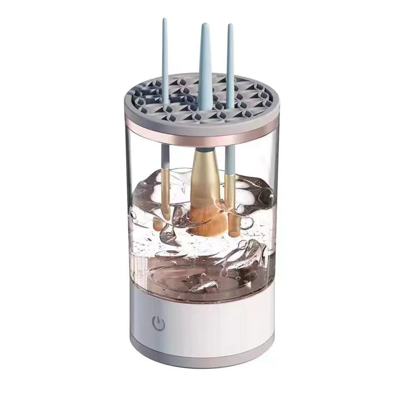 image-Electric Makeup Brush Cleaner - Rechargeable Automatic