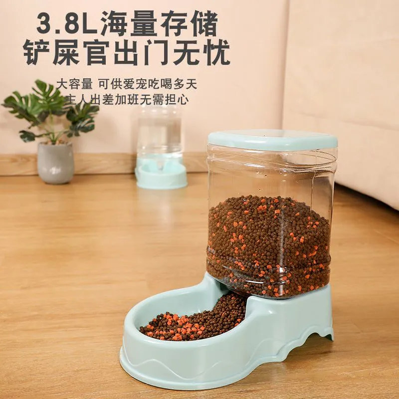 image-Pet Automatic Feeder 3.8L Grey Plastic