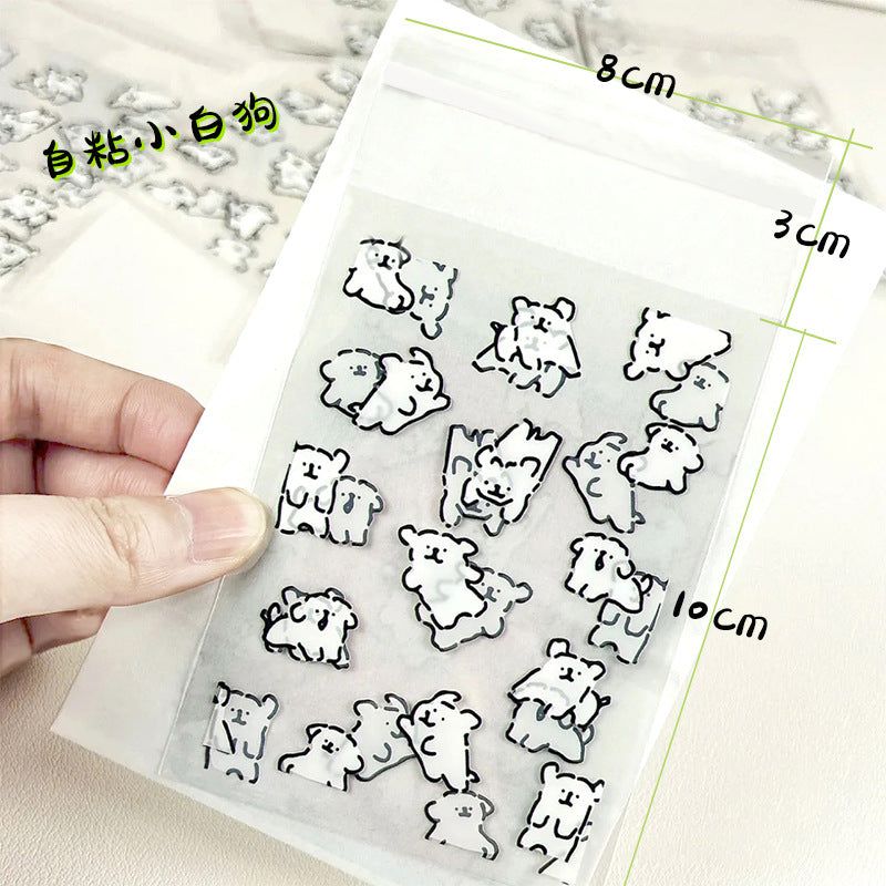 image-OPP Self-Sealing Bags - Star Pattern Transparent