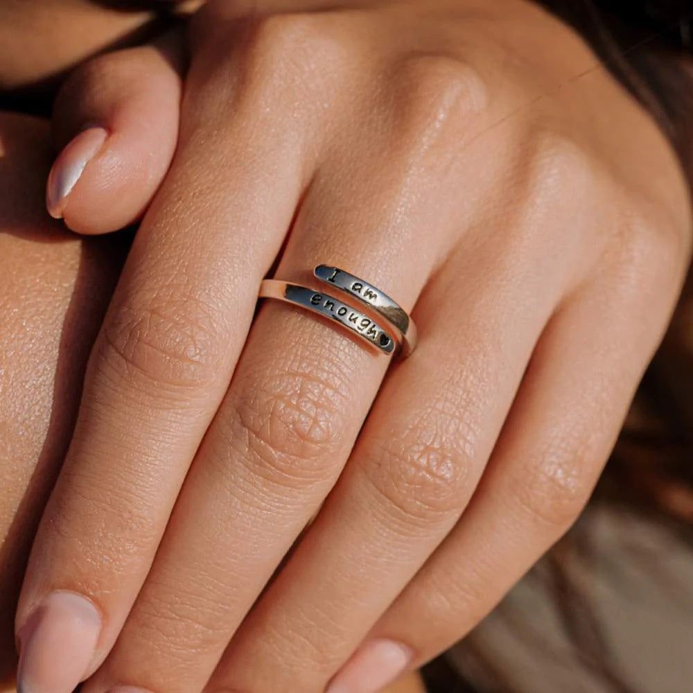image-S925 Sterling Silver Adjustable Ring - Geometric Gold