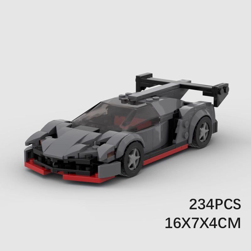 image-MOC Lamborghini Venom Supercar Building Blocks - Yellow