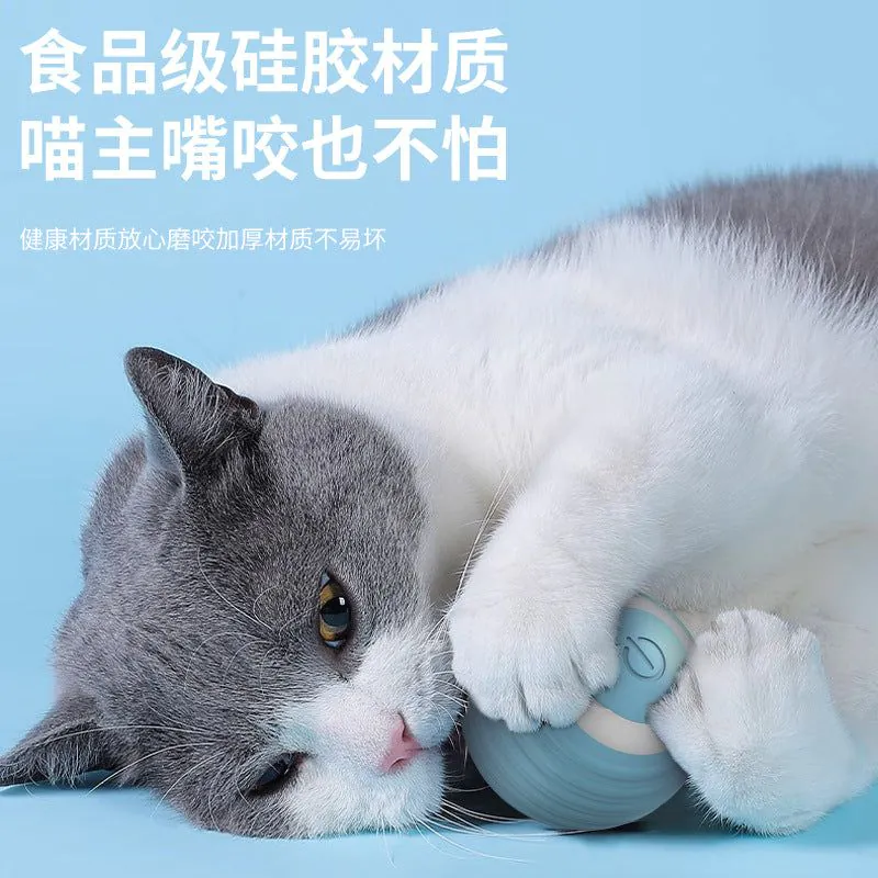 image-Funny Jump Ball-Orange Cat Toy - Silica Gel - Automatic Stimulation - 37g - 200 Pack