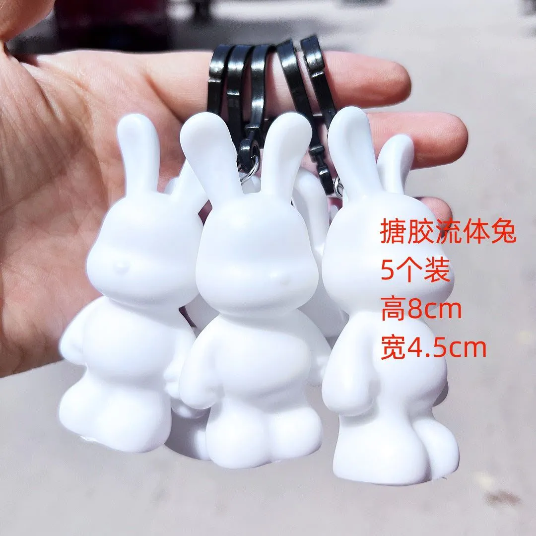 image-Fluid Bear DIY Rabbit Ornament - White 23cm Vinyl