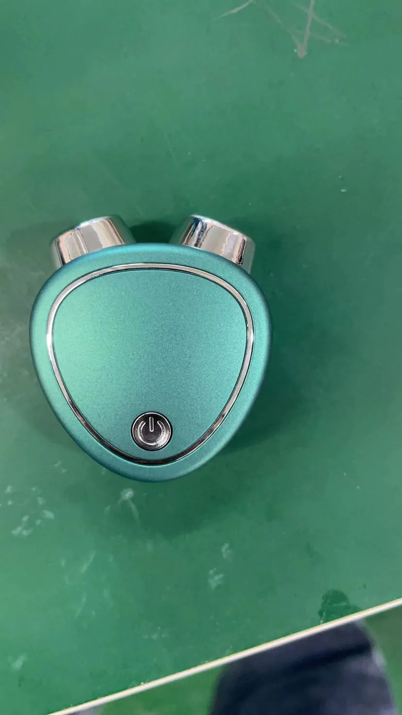 image-Micro-Current EMS Face Lifting Massager Roller - Green