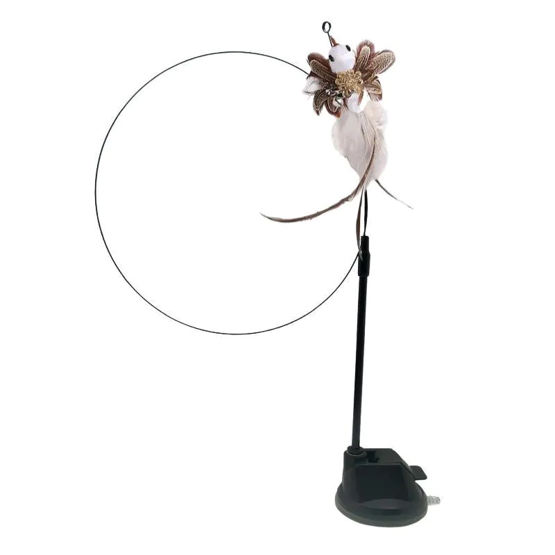image-Cat Teaser Wand - Feather Interactive Toy 