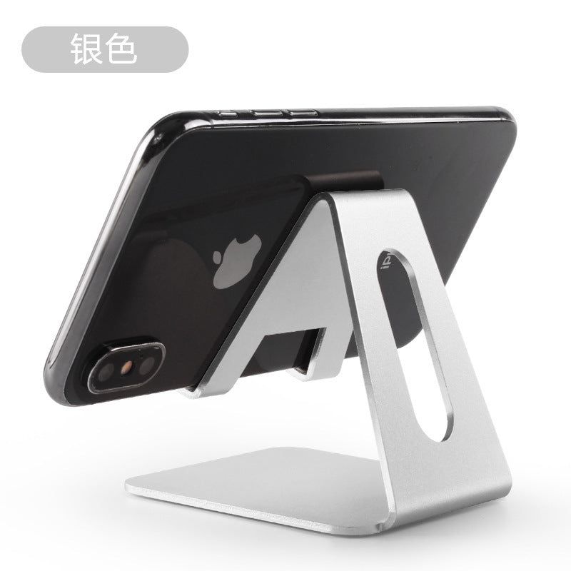 image-Mobile Phone Stand - Metal Desktop Tablet Holder Black 