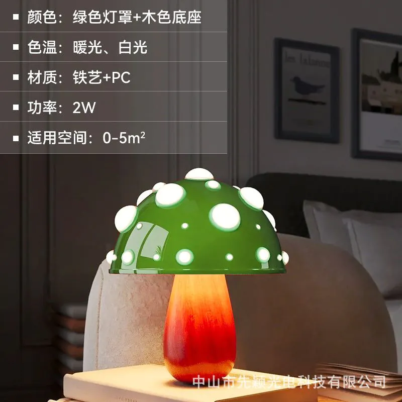 image-ILUMINIZE Mushroom Night Light - Purple, Modern Minimalist, Charging Lamp