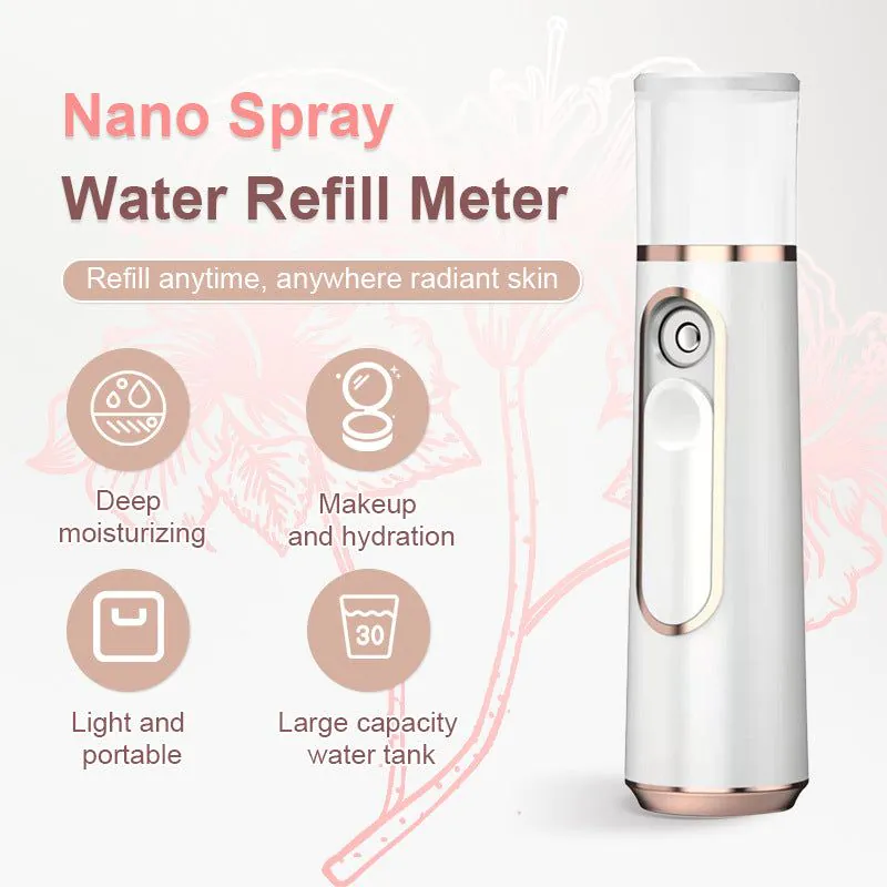 image-Handheld Cold Spray Facial Humidifier USB Rechargeable