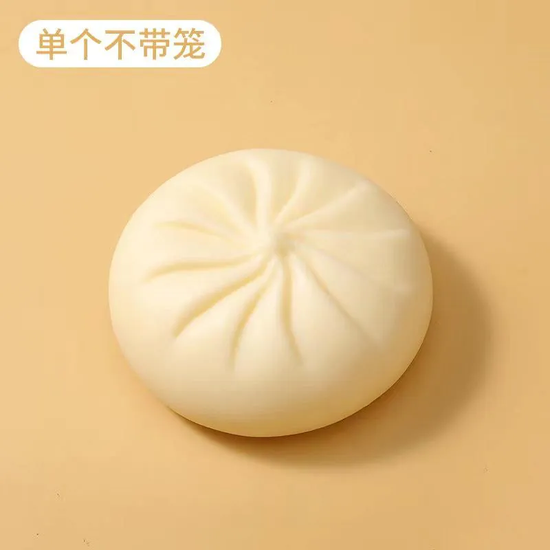 image-Steamed Bun Stress Relief Toy - Slow Rebound TPR