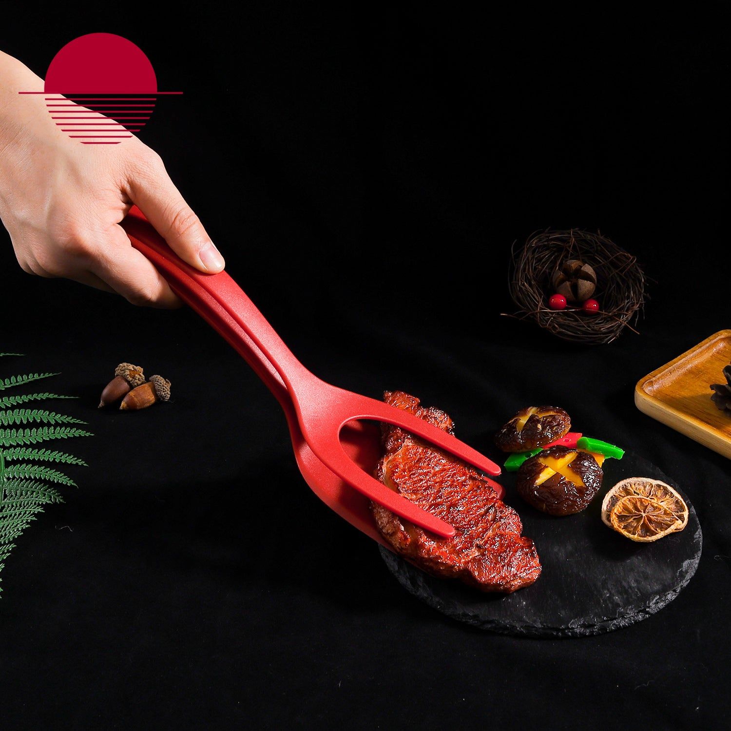 image-Egg Spatula - Nylon Omelette Flipper Kitchen Tool