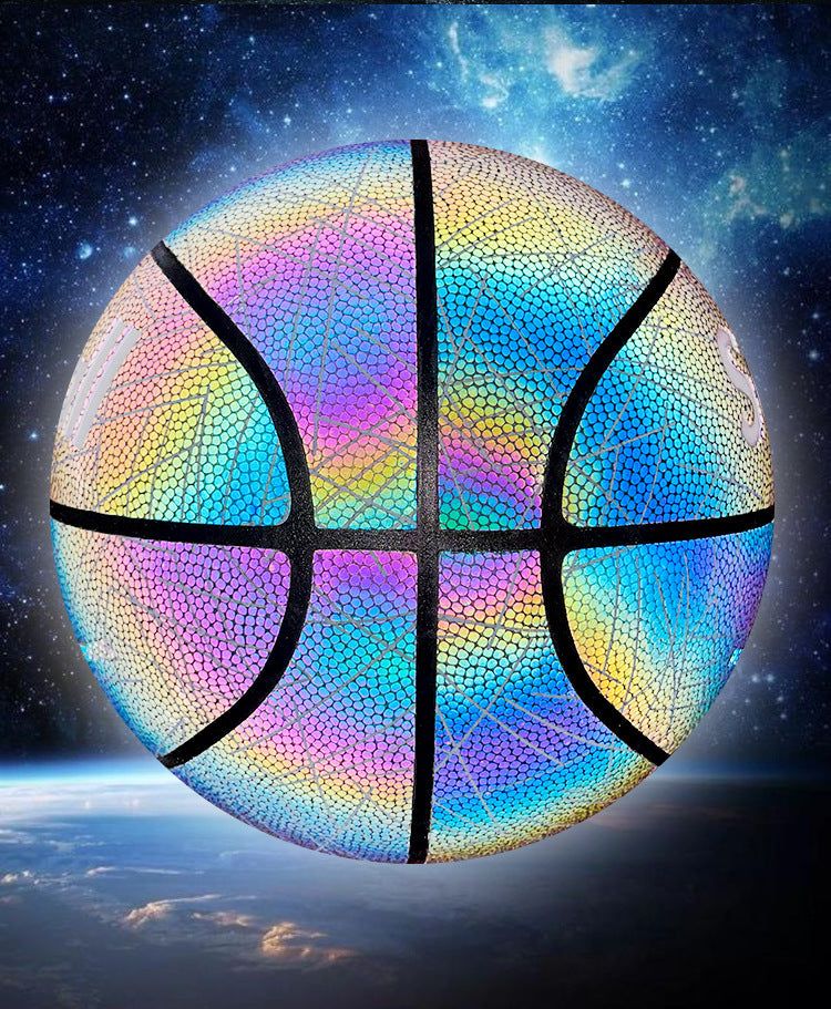 image-Reflective Basketball No. 7 Standard White