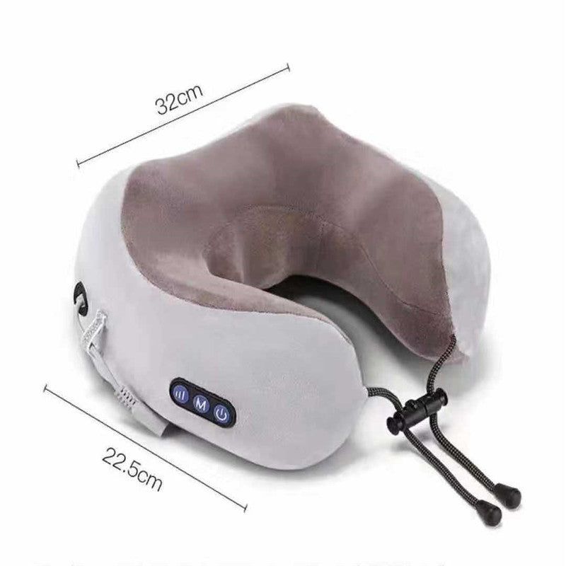 image-U-Shaped Neck Massager - Kneading Heating USB Pink