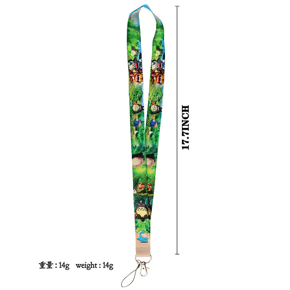 image-Cat Cartoon Lanyard Card Holder - Polyester Hard Shell