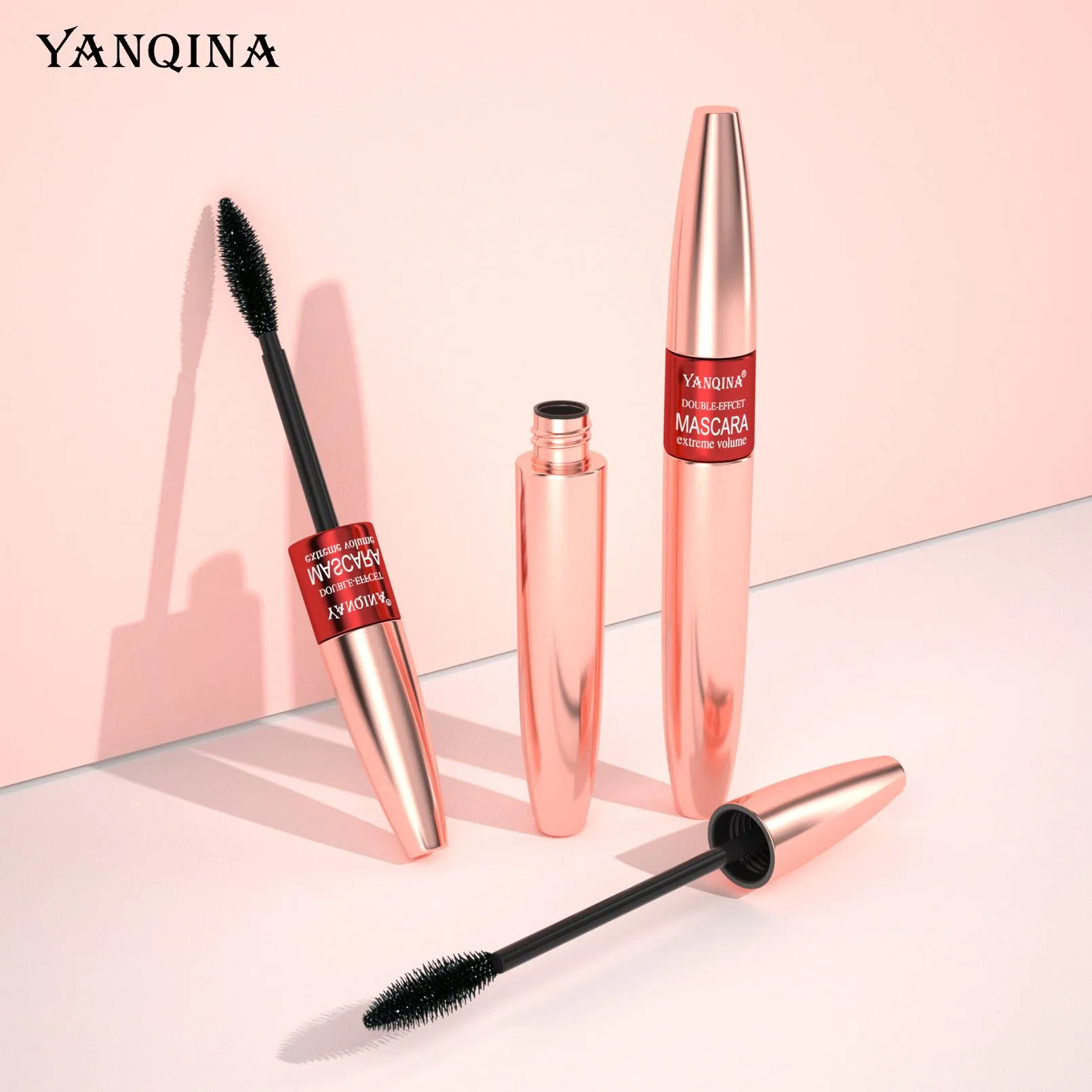 image-YANQINA Dual-Effect Waterproof Mascara - Black 10ml