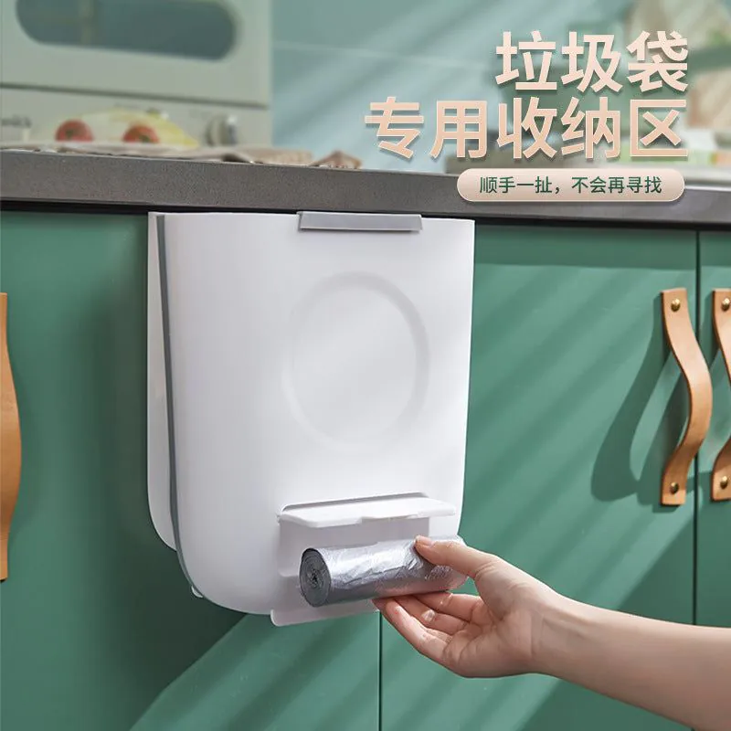 image-Jin Xiaoyou Foldable Trash Can 12L Green