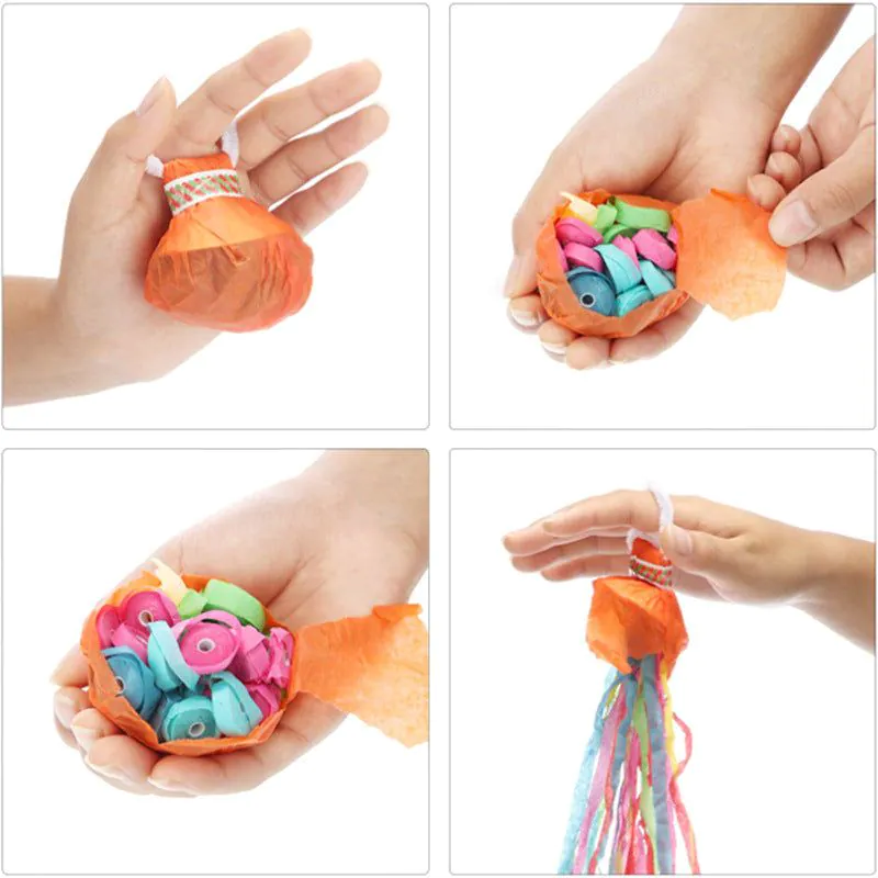image-Hand Throwing Streamers - 10pc Paper 
