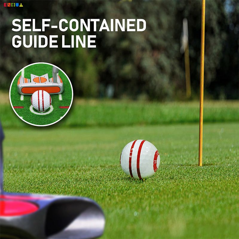 image-O-Shaped Golf Ball - White 3-Layer Competition