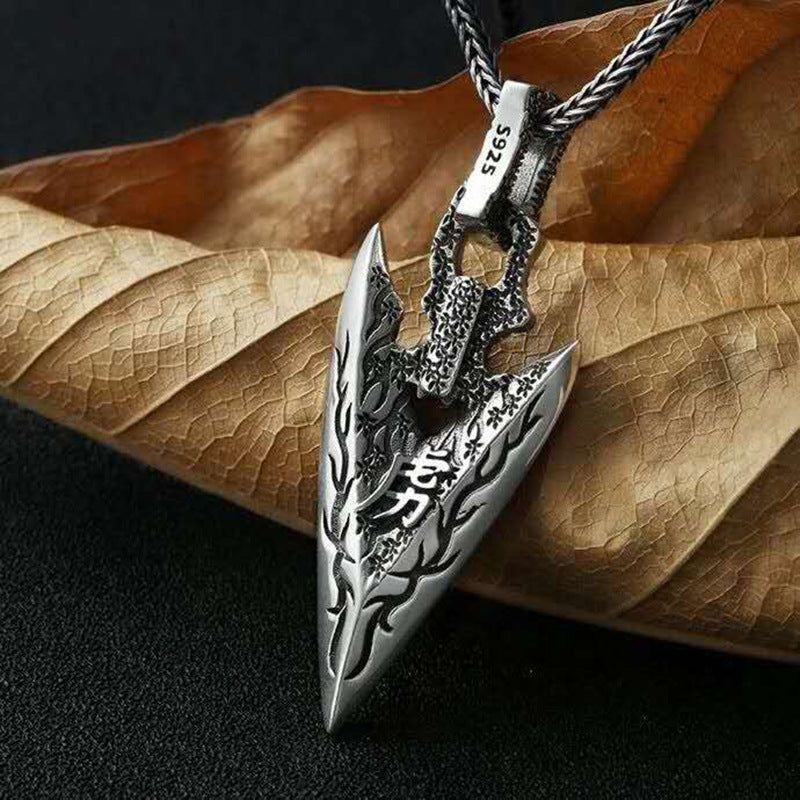 image-S925 Sterling Silver Pendant - Men's Geometric