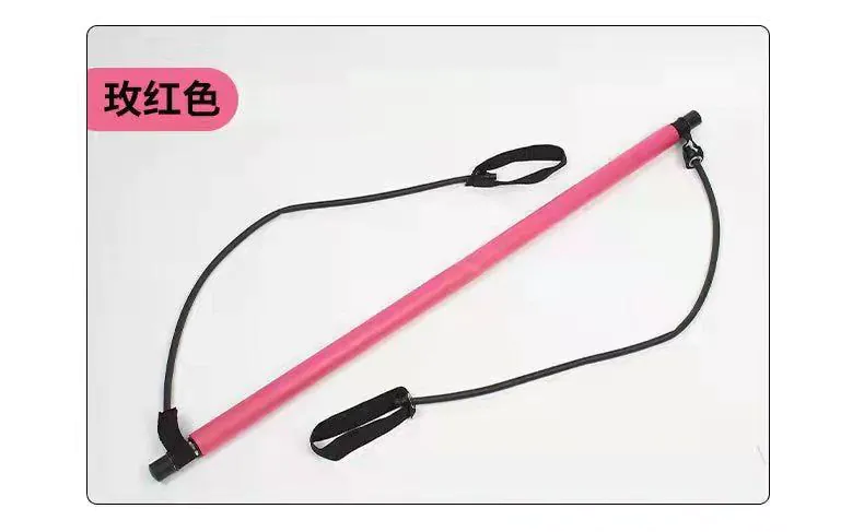 image-Xuanlebao Pilates Stick Pull Rope - Black TPR
