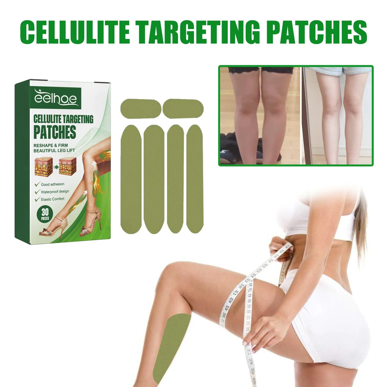 image-EELHOE Wormwood Leg Lifting Patch Anti-Cellulite 