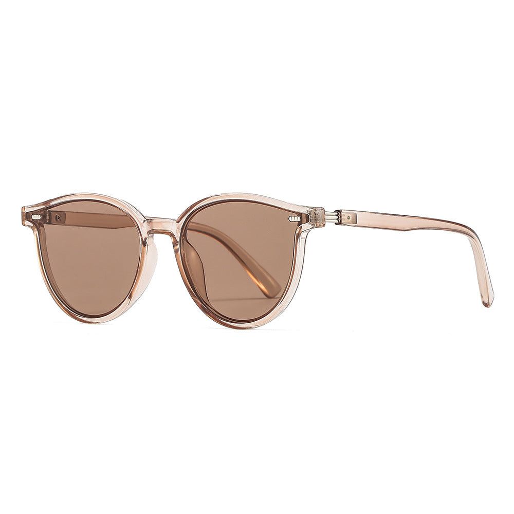 image-GM Polarized Sunglasses - Brown Milky White PC Frame UV400 