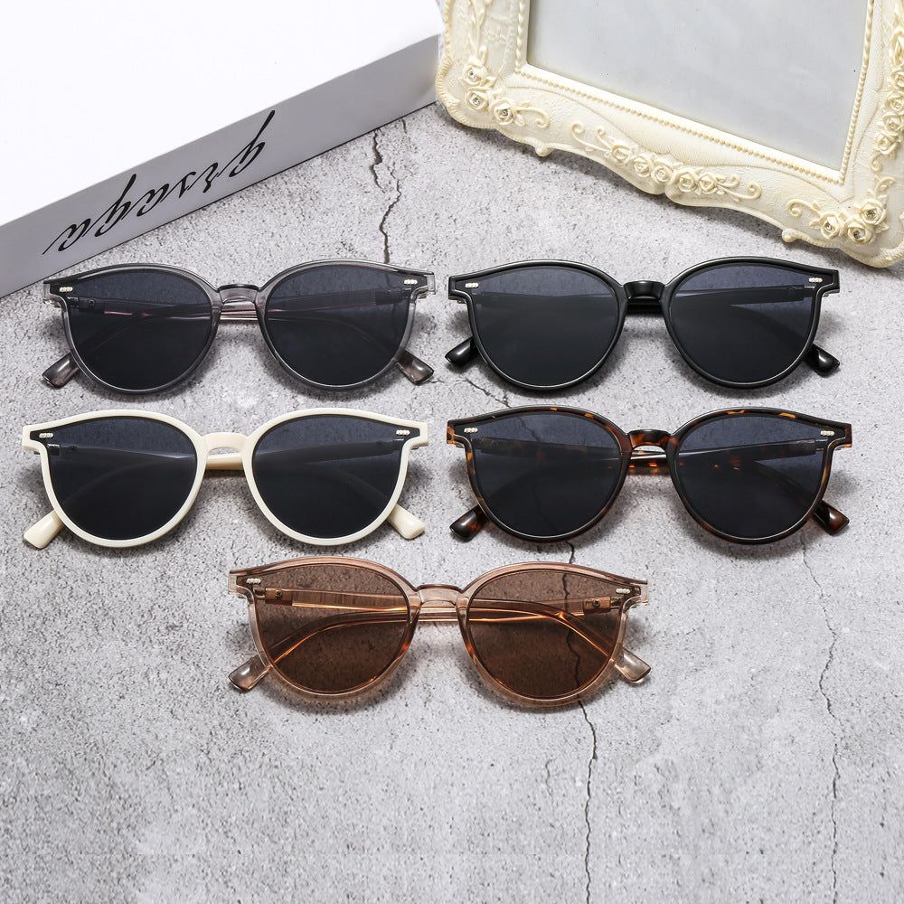 image-GM Polarized Sunglasses - Brown Milky White PC Frame UV400 