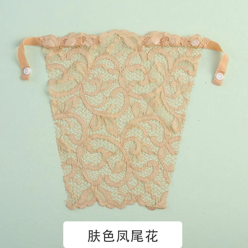 image-Lace Bralette Triangle Cup - White Anti-Light