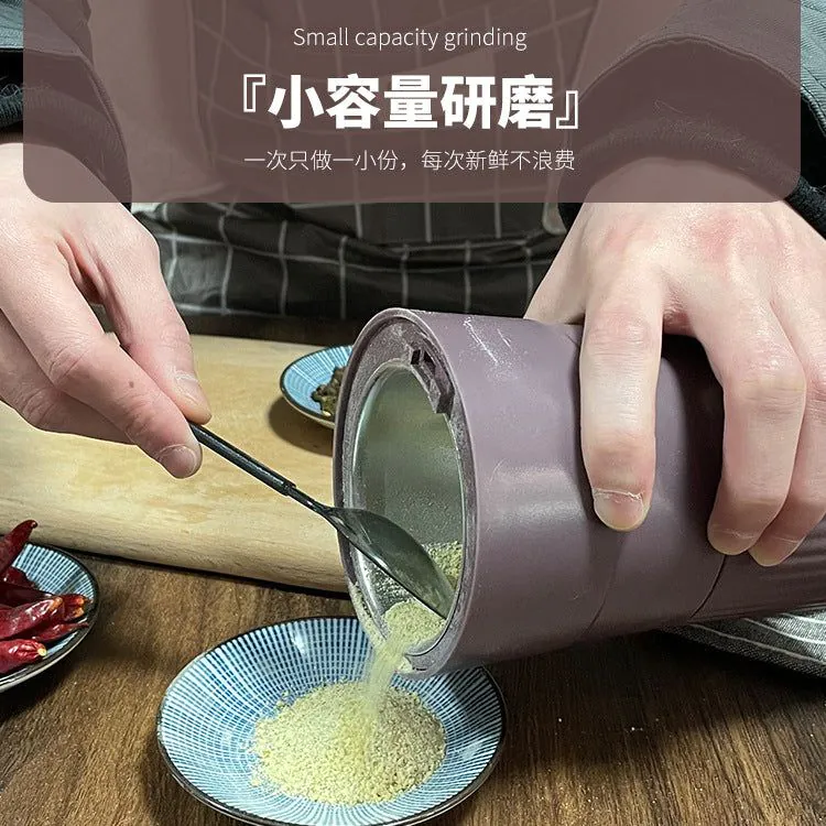 image-Grinder Small Powder Machine Navy Blue