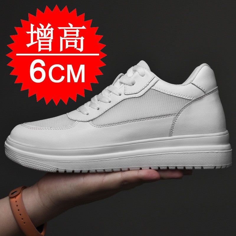 image-Men's Height-Increasing Sneakers White 10CM