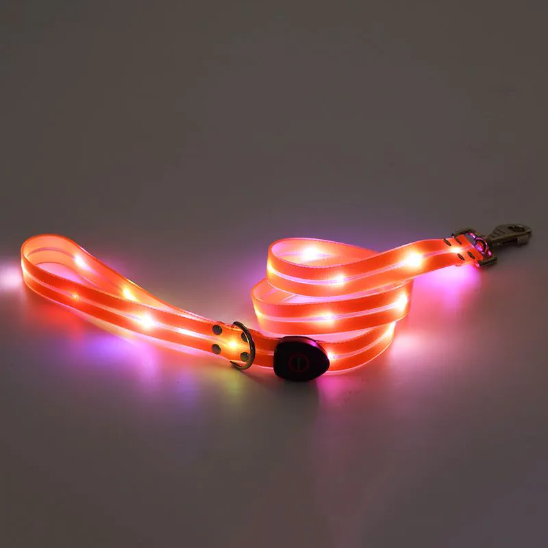 image-LED Pet Collar USB Charging - Nylon Black